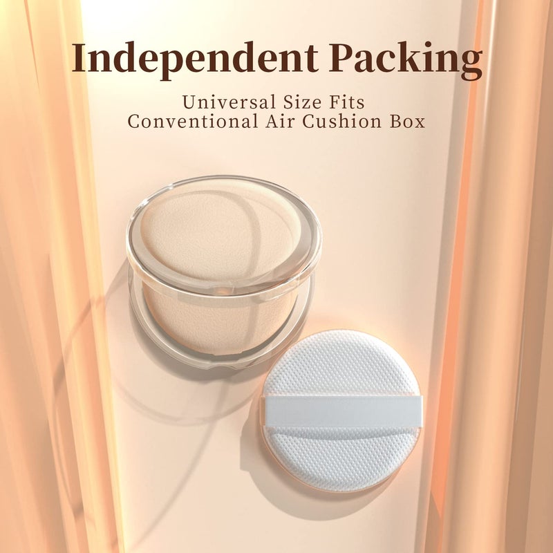 MOHOPE 8Pcs Air Cushion Makeup Sponges for Foundation with Portable Box | Latex-Free Blending Sponge for Liquid, Cream, Foundation and Powder | Round Powder Puff | Mix - Image 2